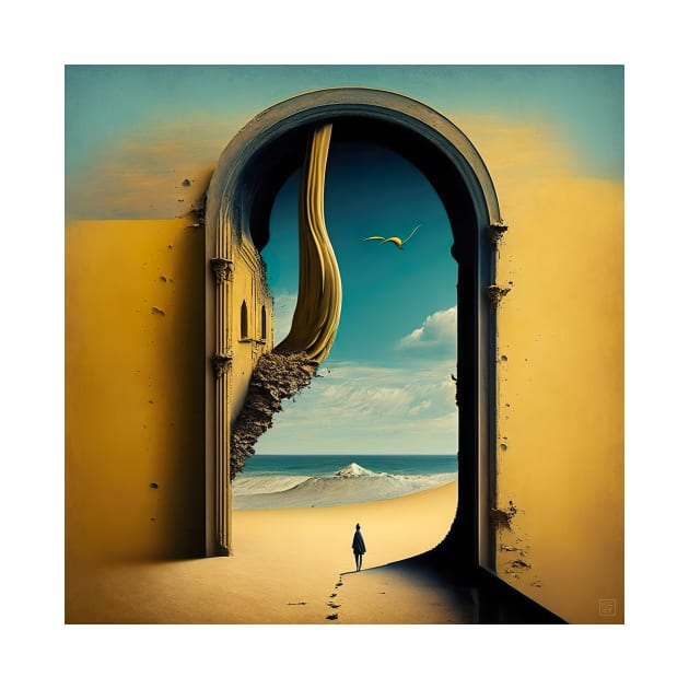 [AI Art] “EXIT”, inspired by the works of a surrealist master by Sissely