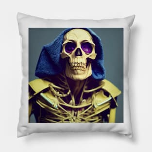 Weird Skeleton as a Top Model Pillow