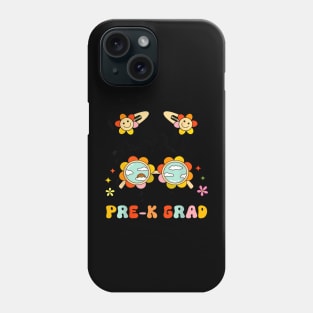 Little Miss Pre-K Grad Graduation Messy Bun Kid Girls Phone Case