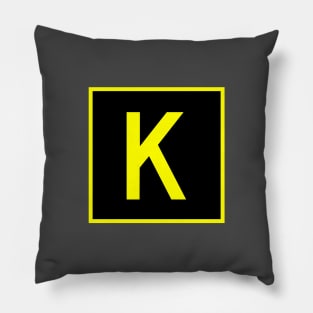 K - Kilo - FAA taxiway sign, phonetic alphabet Pillow