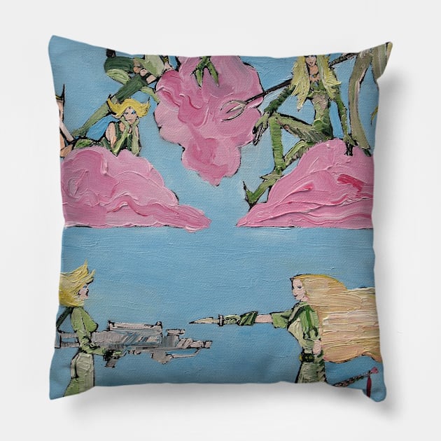 AMAZONS Pillow by lautir