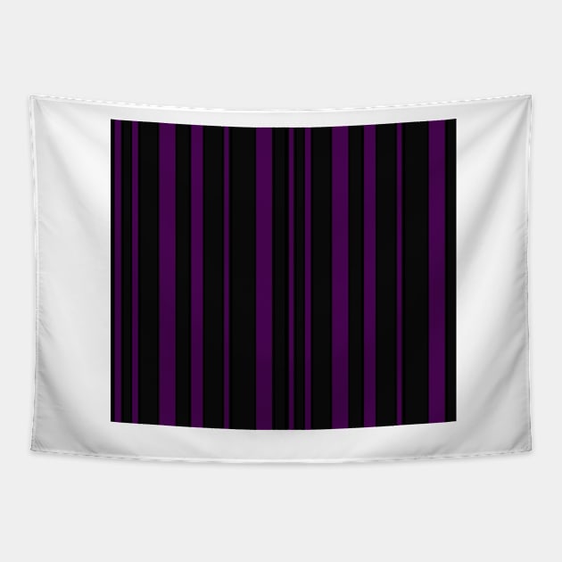 Deep purple Pinstripe Tapestry by bywhacky