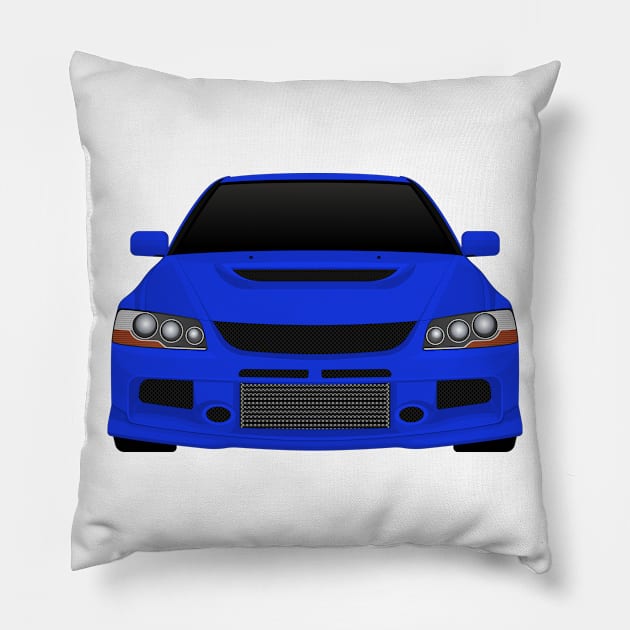 Evo IX Blue Pillow by VENZ0LIC