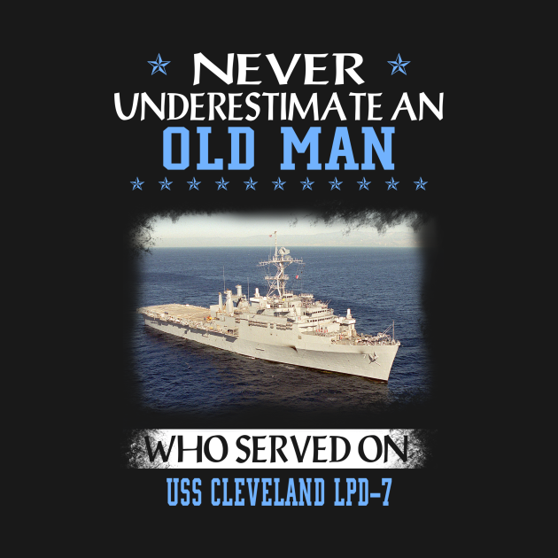 Disover USS Cleveland LPD-7 Veterans Day Christmas Gift - Father Day - T-Shirt