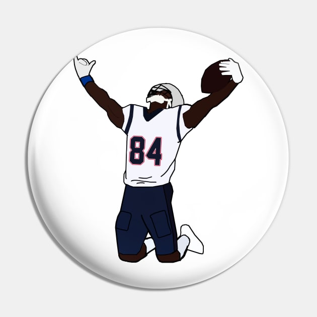 Antonio Brown New England Patriots Pin by xavierjfong