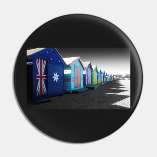 Bathing Boxes, Brighton Beach Pin