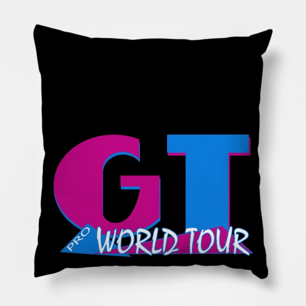 GT World Tour BMX Graphic Pillow by Chads