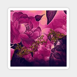 Wonderful floral design Magnet