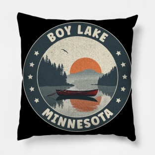 Boy Lake Minnesota Sunset Pillow