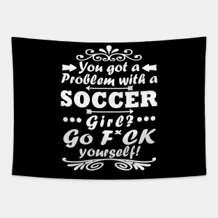 Football Girls Goal Gift Tricot Saying Tapestry