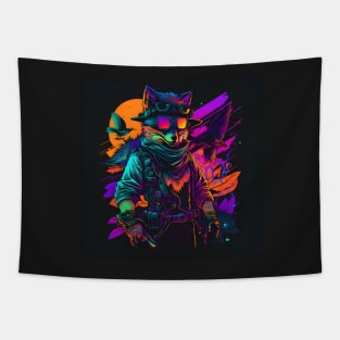 The Coolest Fox in Town Tapestry