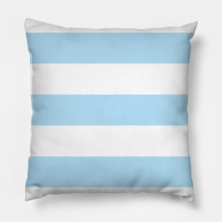 Blue Stripes, White Stripes, Striped Pattern Pillow