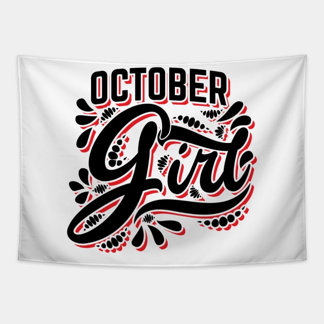 October Girl v3 Tapestry by Emma