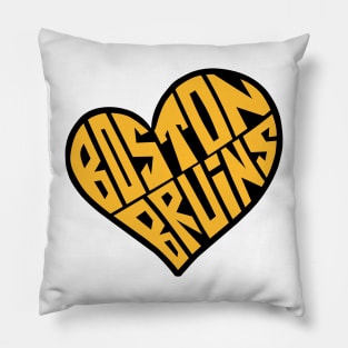 Boston hockey warp text Pillow