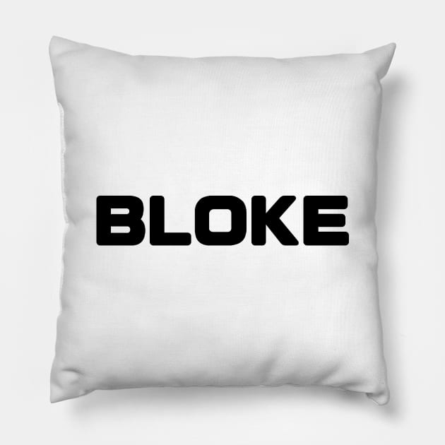 BLOKE Pillow by tinybiscuits