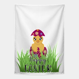 Happy yellow Easter Tapestry