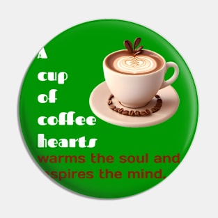 Coffee Art: Latte Art Heart Waterfall Pin