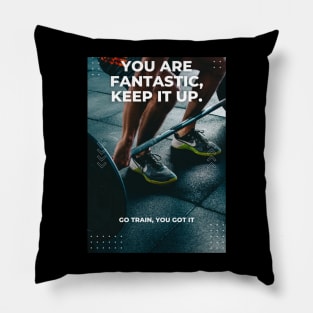Motivational design Pillow