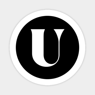 U (Letter Initial Monogram) Magnet