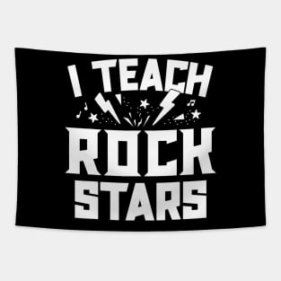 I Teach Rockstars Music Teacher Appreciation Choir Band Tapestry