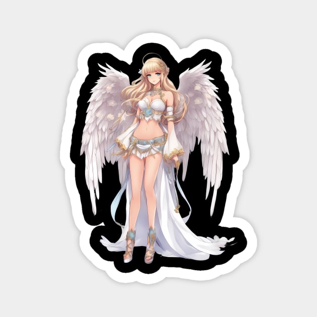 Heavenly Divine Anime Angel Goddess Magnet by animegirlnft