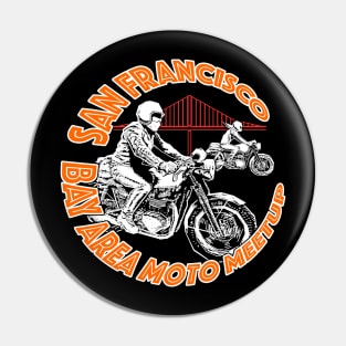 San Francisco Bay Area Moto Meetup Design 2 Pin