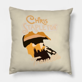 Chris folk_musician_3 Pillow