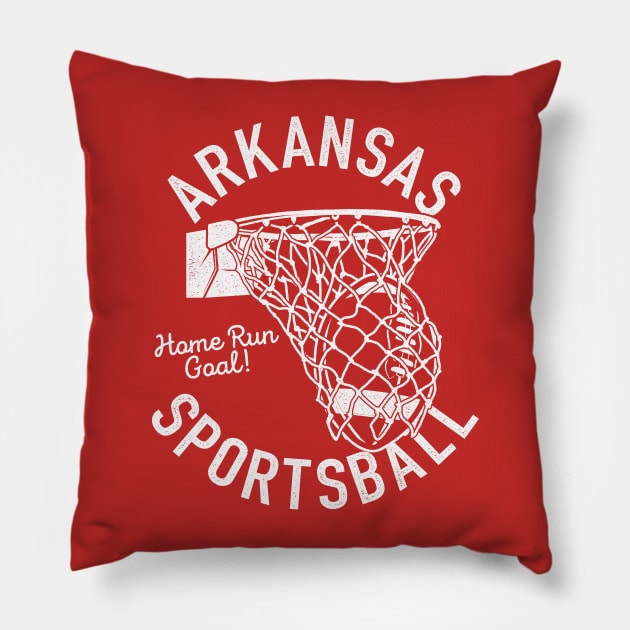 Arkansas Sportsball Pillow by rt-shirts