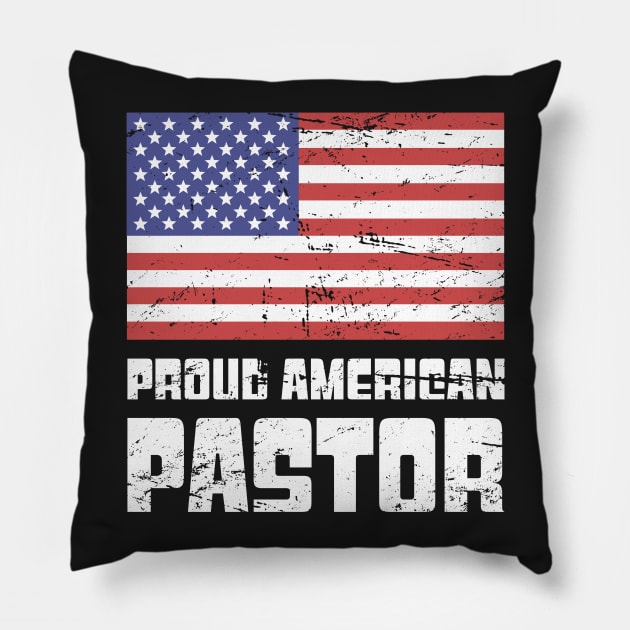 Proud American Pastor Pillow by MeatMan