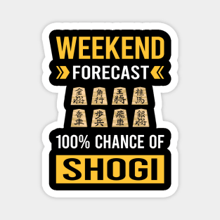 Weekend Forecast Shogi Magnet