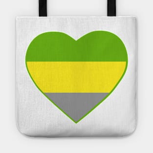 Pride Flag Heart Lithromantic Tote