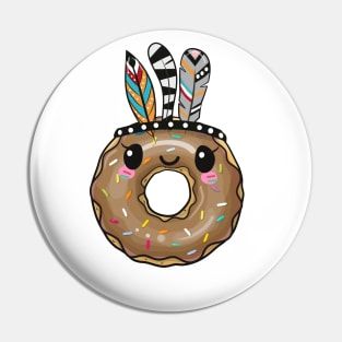 Cute chocolate donut Pin