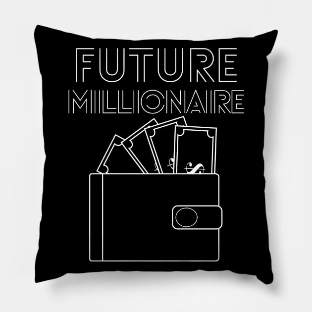 Future Millionaire -  wallet Pillow by RIVEofficial