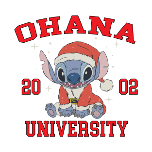 Ohana means family - Christmas Stitch T-Shirt