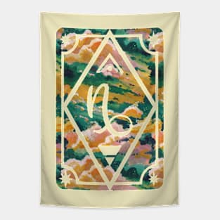 Capricorn Zodiac Sign Tapestry