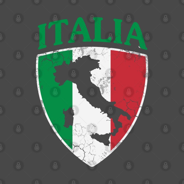 Italia Flag Crest Italian Italy Family by E