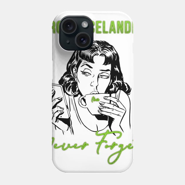 Romancelandia Never Forgets - Grn Dot Phone Case by MemeQueen