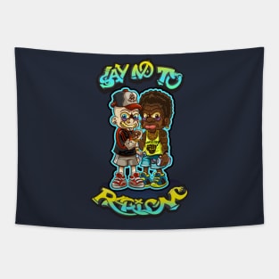 Say no to prejudice, say no to racism! Tapestry