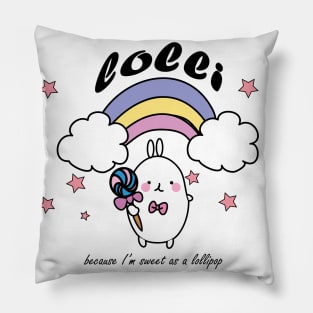 lollipop bunny t-shirt Pillow