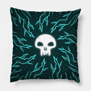 Minimalist Mana Skull Pillow