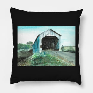 Sawmill Creek Covered Bridge Pillow