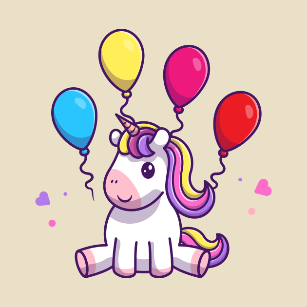 Cute Unicorn Birthday Party With Balloon by Catalyst Labs