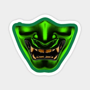 Demon Mask - Green Magnet