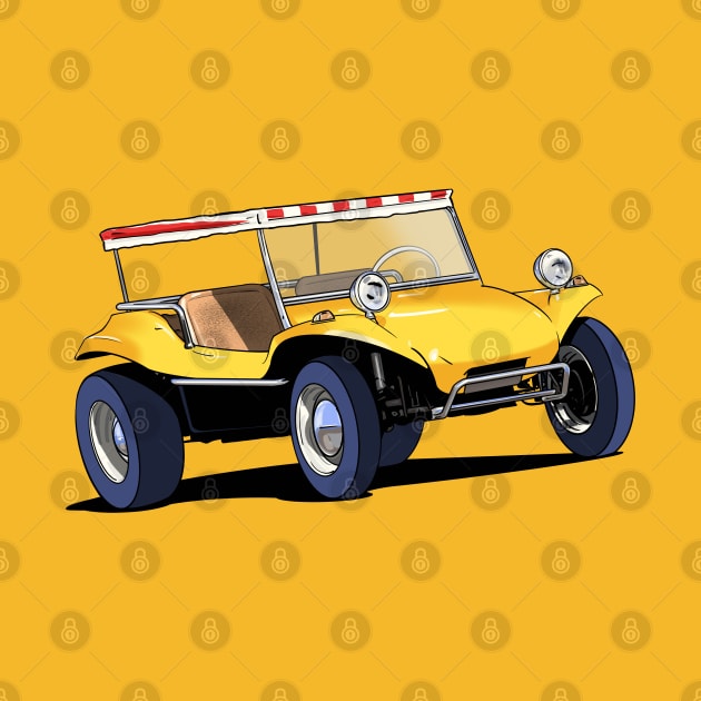 Yellow Beach Buggy by Webazoot