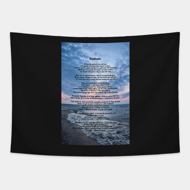 Desiderata Poem By The Sea Tapestry by dalekincaid