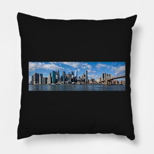 A panoramic view of Manhattan, New York taken from Dumbo Pillow