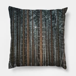 Fir forest stems texture Pillow