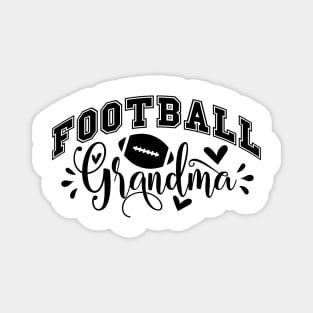 Football Grandma black Magnet