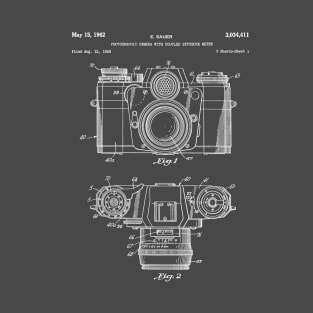 Camera Patent - Photographer Art - Antique T-Shirt