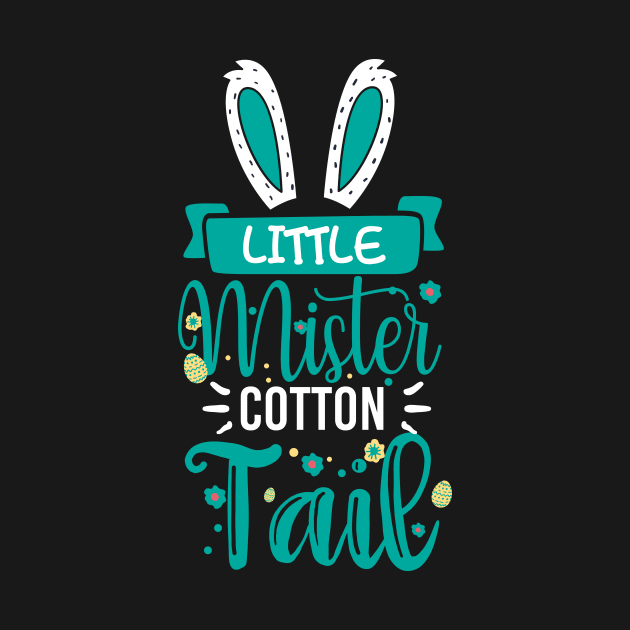 Kids Little Mister Cotton Tail - Boys Easter Bunny Rabbit Ears by ScottsRed